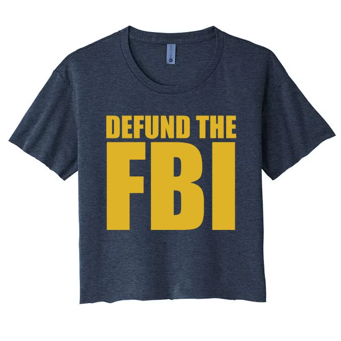 Defund The FBI Women's Crop Top Tee