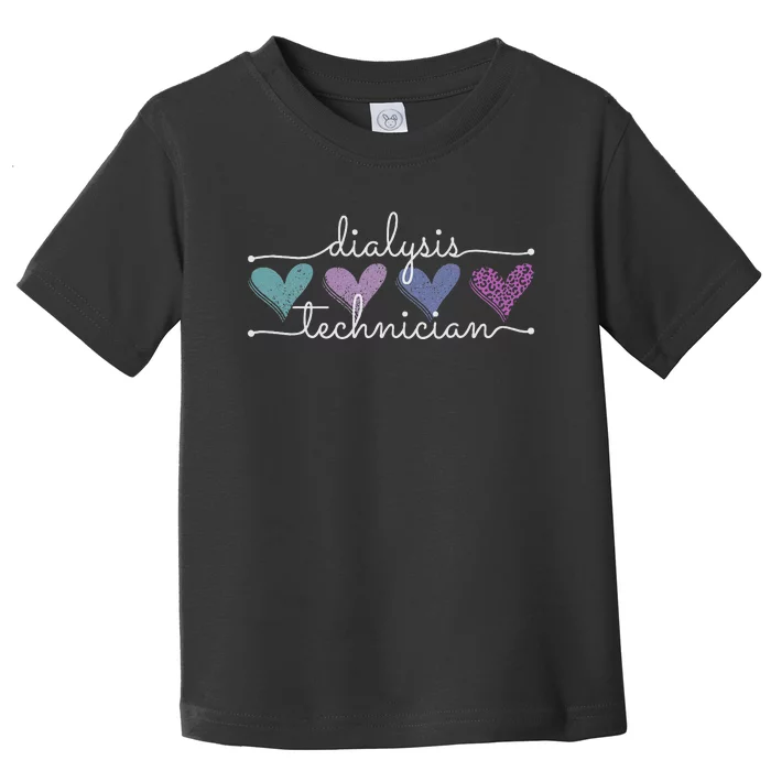 Dialysis Technician Funny Nephrology Tech Hemodialysis Toddler T-Shirt