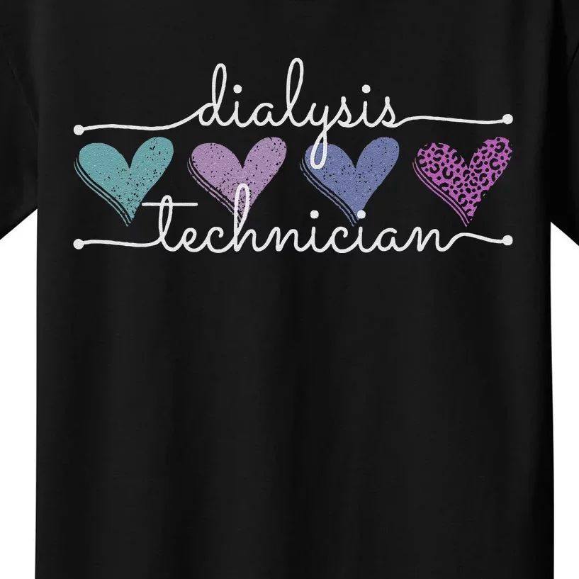 Dialysis Technician Funny Nephrology Tech Hemodialysis Kids T-Shirt