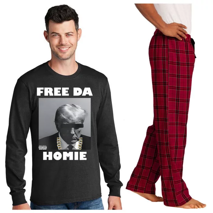 Donald Trump Free Da Homie Long Sleeve Pajama Set