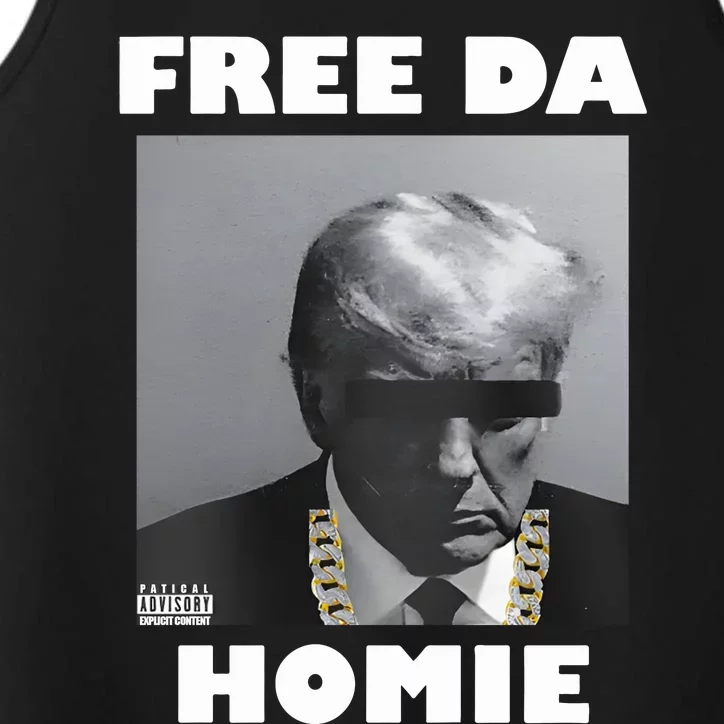 Donald Trump Free Da Homie Performance Tank