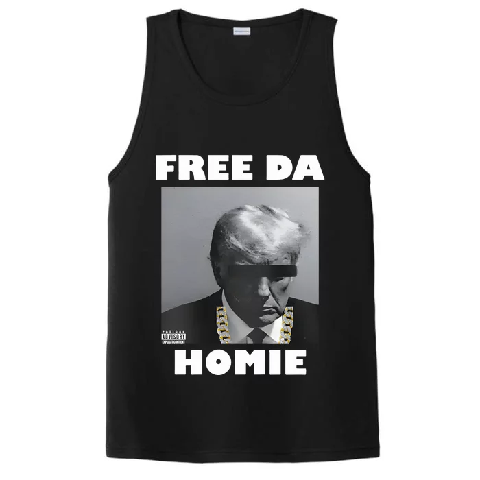 Donald Trump Free Da Homie Performance Tank