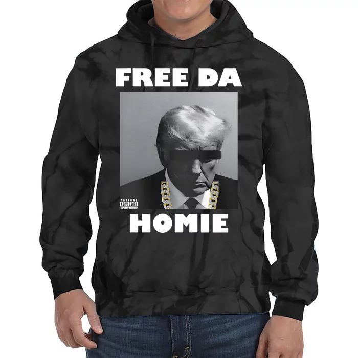 Donald Trump Free Da Homie Tie Dye Hoodie