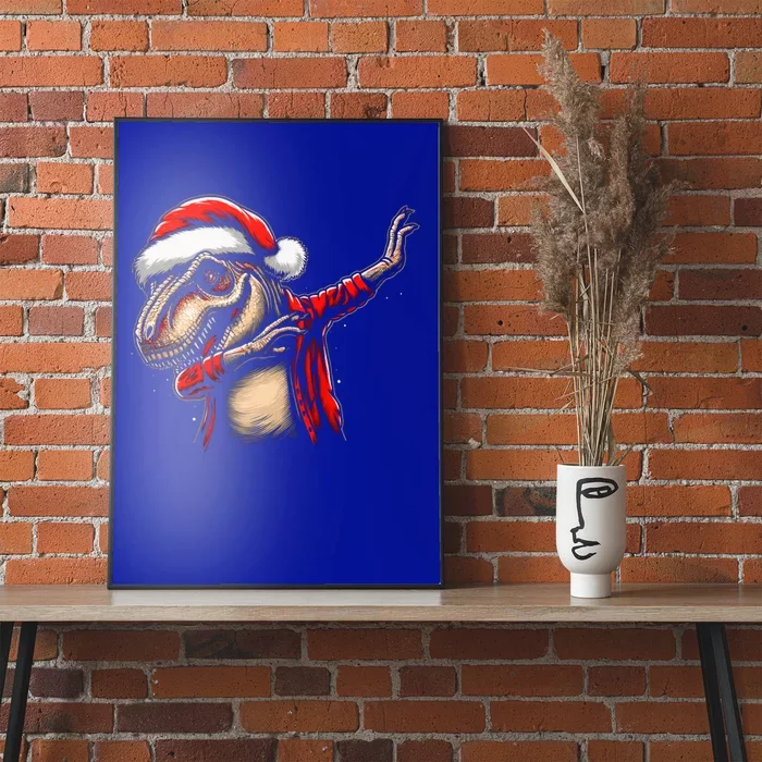 Dabbing Trex Funny Christmas Dab Dance Funny Christmas Gift Poster