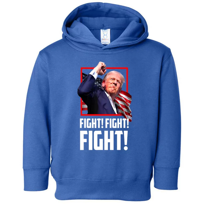 Donald Trump Fight Fighting Fighters Supporters Americans Gift Toddler Hoodie