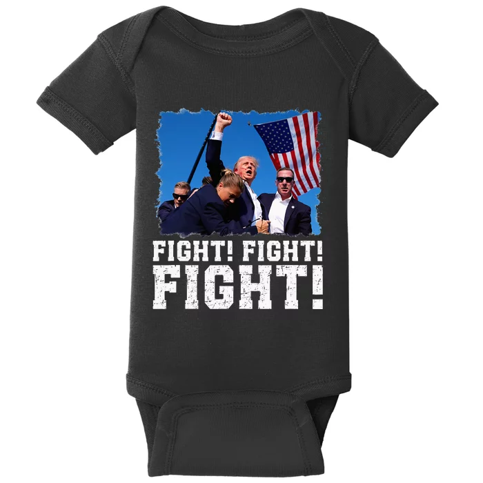 Donald Trump Fight Fighting Fighters Supporters Baby Bodysuit