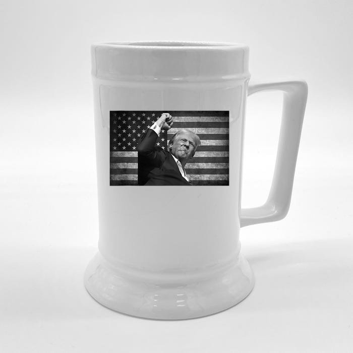 Donald Trump Fight For Freedom Make America Great Again Front & Back Beer Stein