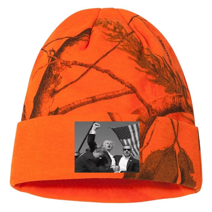 Donald Trump Fist Pump Kati - 12in Camo Beanie