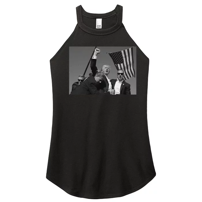 Donald Trump Fist Pump Women’s Perfect Tri Rocker Tank