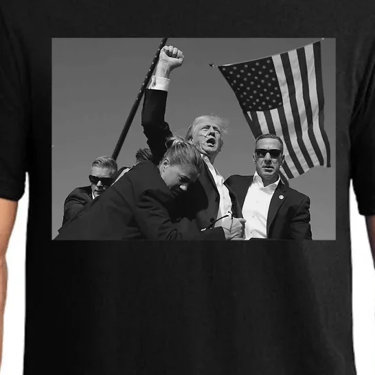 Donald Trump Fist Pump He Fight We Fight Pajama Set