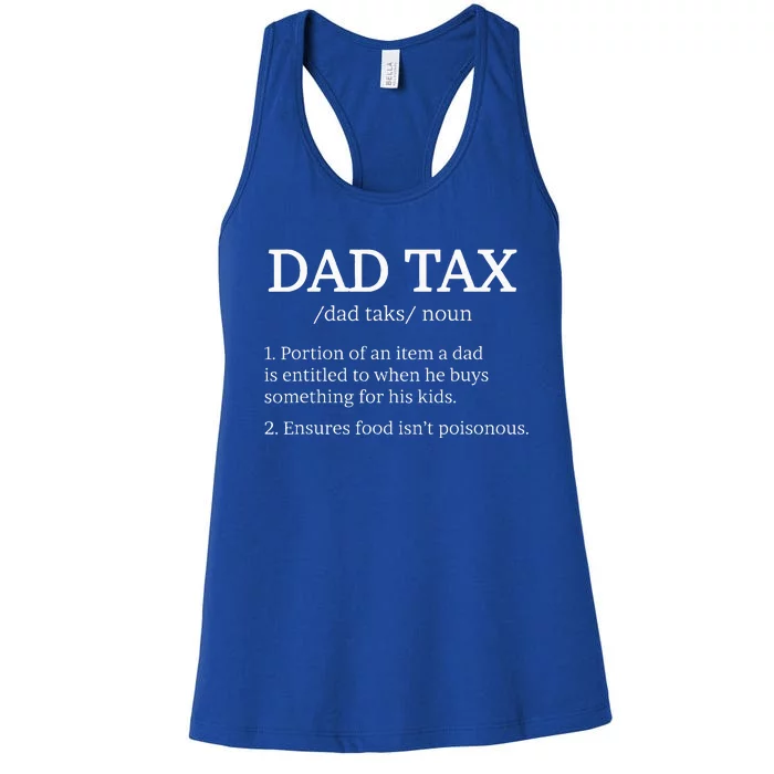 Dad Tax For Dad Tax Definition Women's Racerback Tank