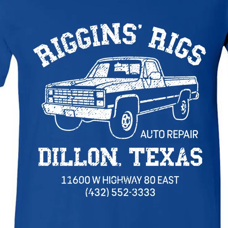 Dillon Texas Football Fan Auto Repair Riggins Rigs Gift V-Neck T-Shirt