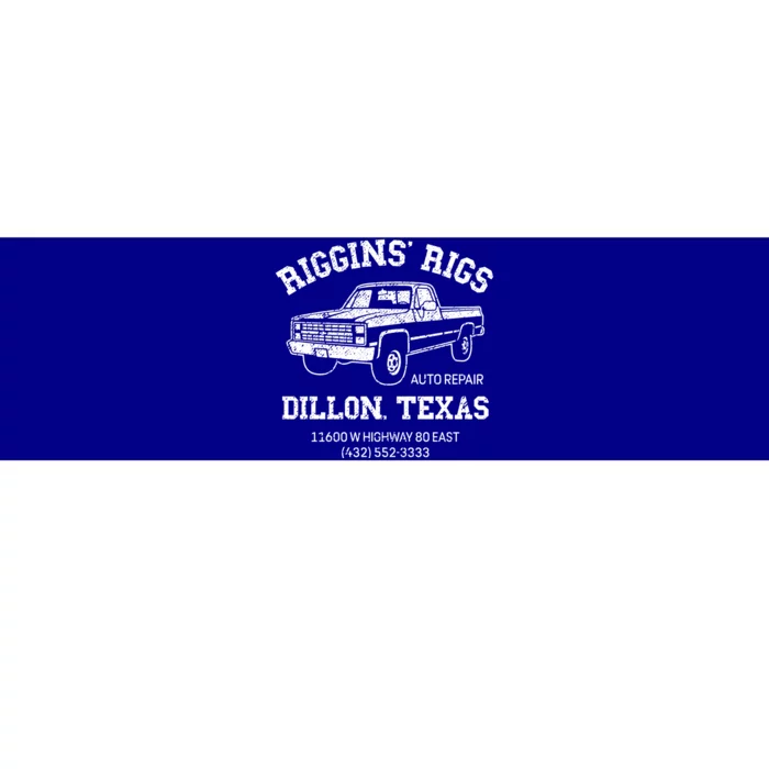 Dillon Texas Football Fan Auto Repair Riggins Rigs Gift Bumper Sticker