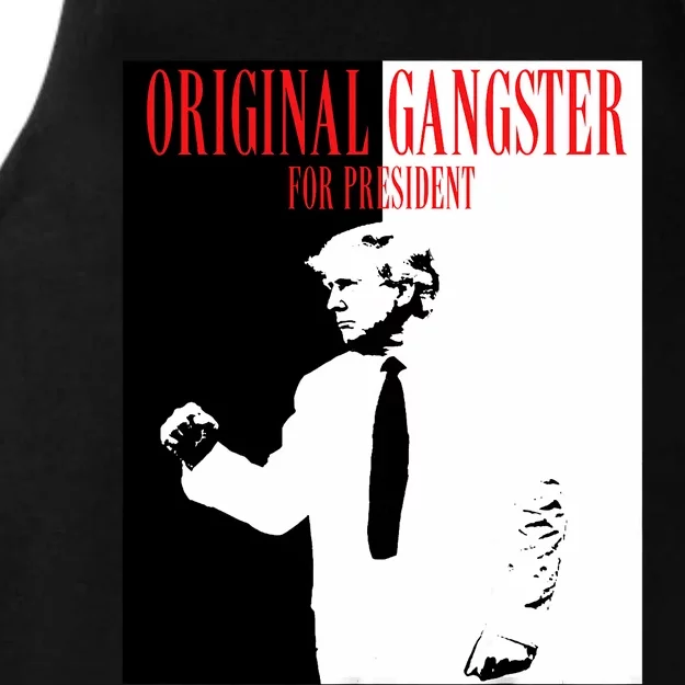 Donald Trump For President 2024 Original Gangster Ladies Tri-Blend Wicking Tank