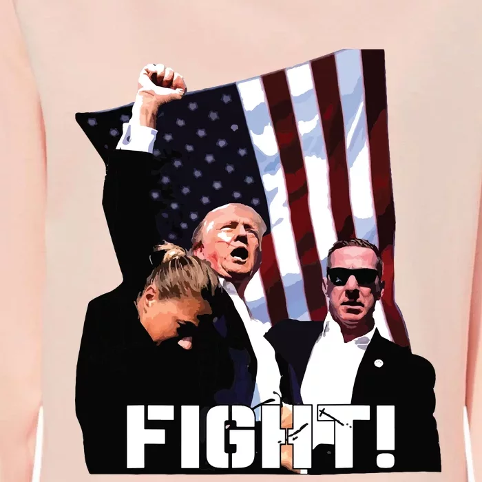 Donald Trump Fight Fighting Fighters Supporters Americans Womens California Wash Sweatshirt