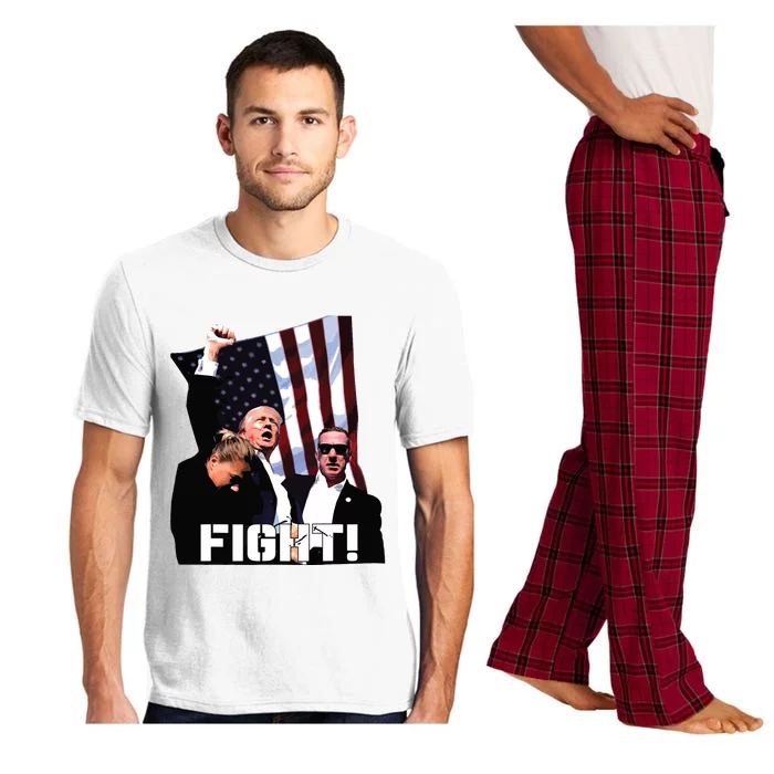 Donald Trump Fight Fighting Fighters Supporters Americans Pajama Set