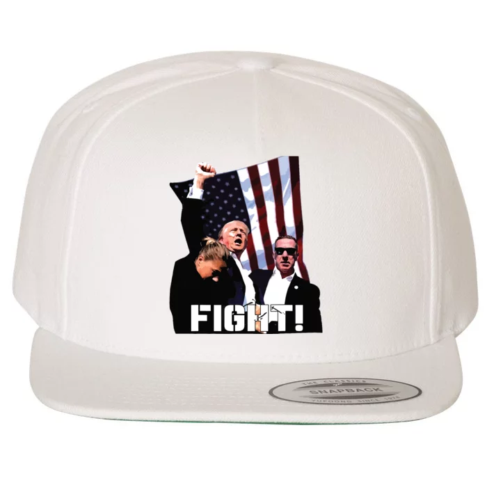 Donald Trump Fight Fighting Fighters Supporters Americans Wool Snapback Cap