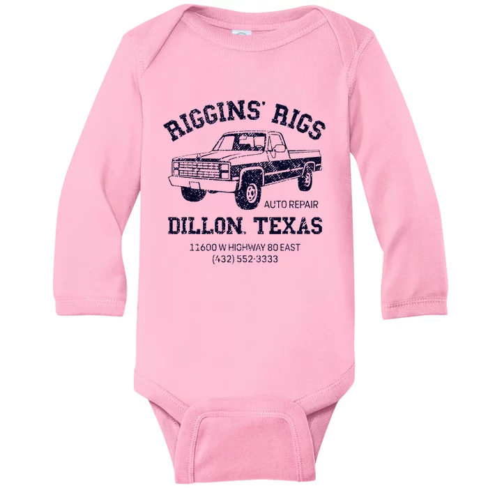 Dillon Texas Friday Night Football Player Fan Riggins Rigs Baby Long Sleeve Bodysuit