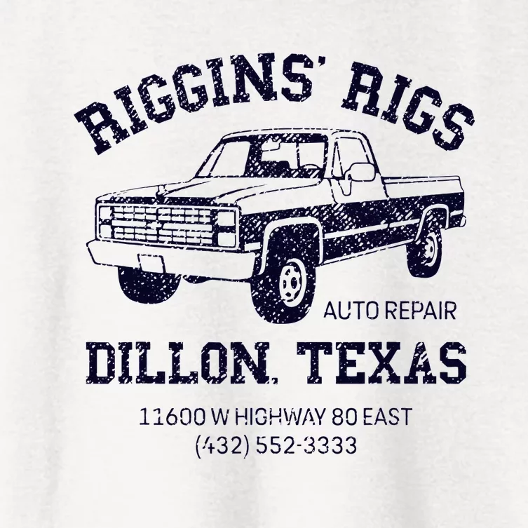 Dillon Texas Friday Night Football Player Fan Riggins Rigs Women's Crop Top Tee