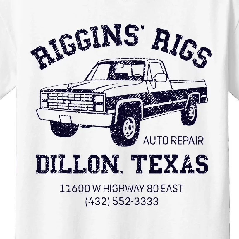 Dillon Texas Friday Night Football Player Fan Riggins Rigs Kids T-Shirt