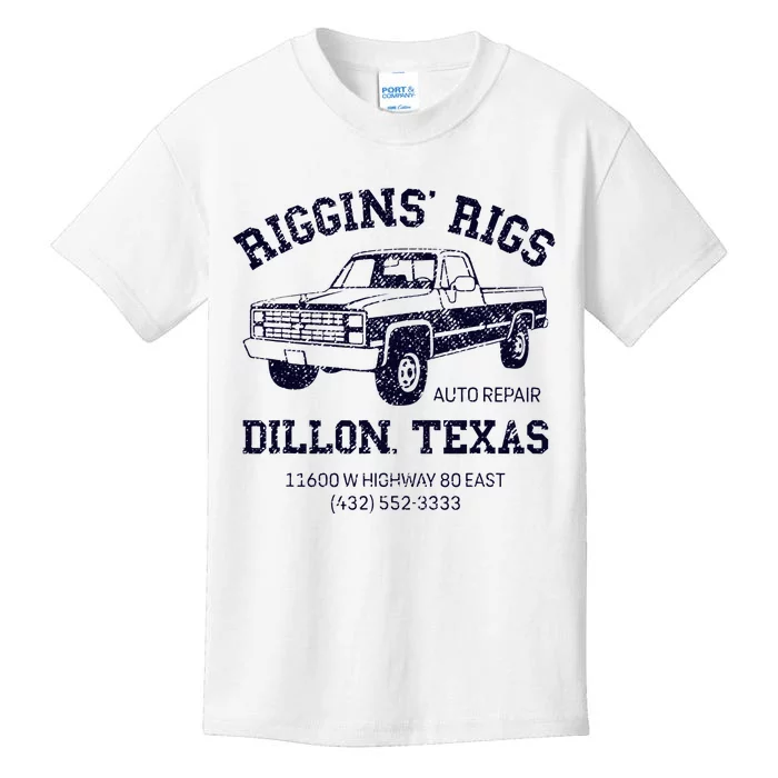 Dillon Texas Friday Night Football Player Fan Riggins Rigs Kids T-Shirt