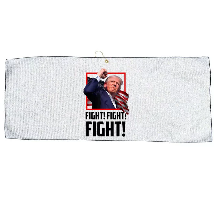 Donald Trump Fight Fighting Fighters Supporters Americans Large Microfiber Waffle Golf Towel