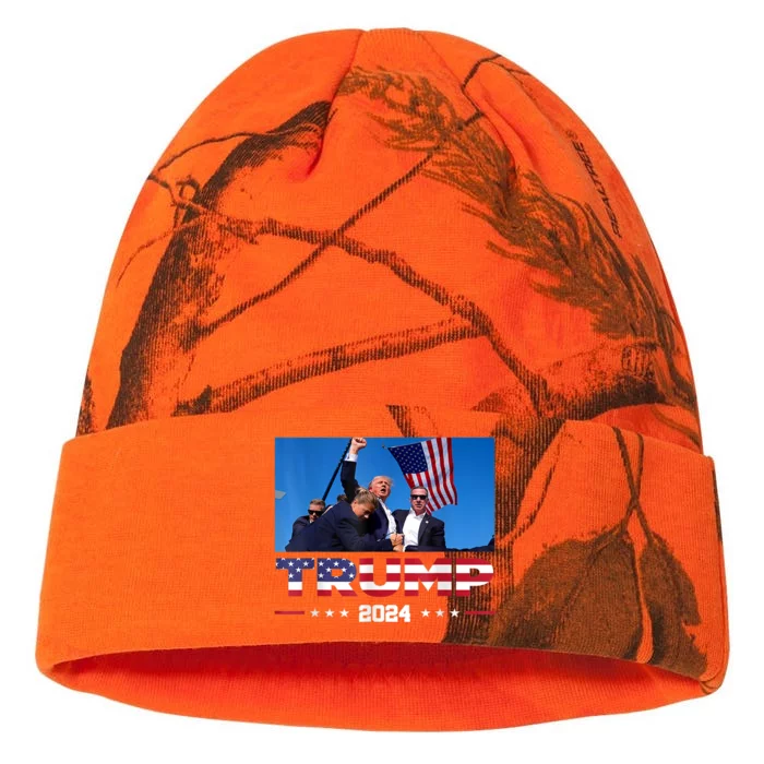 Donald Trump Fist Pump Kati - 12in Camo Beanie