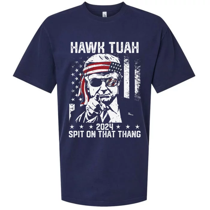 Donal Trump Funny Hawk Tush Spit On That Thang Gift Sueded Cloud Jersey T-Shirt