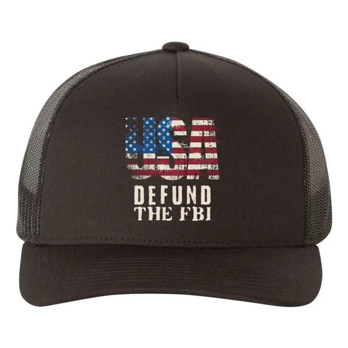 Defund The FBI MAGA Conservative Republican Fourth Of July Yupoong Adult 5-Panel Trucker Hat