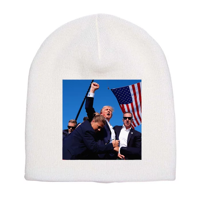 Donald Trump Fight Fist 2024 Short Acrylic Beanie