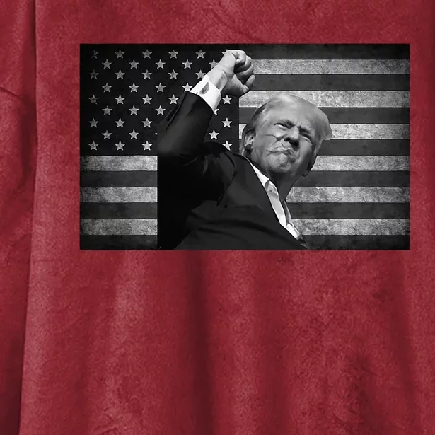 Donald Trump Fight For Freedom Hooded Wearable Blanket