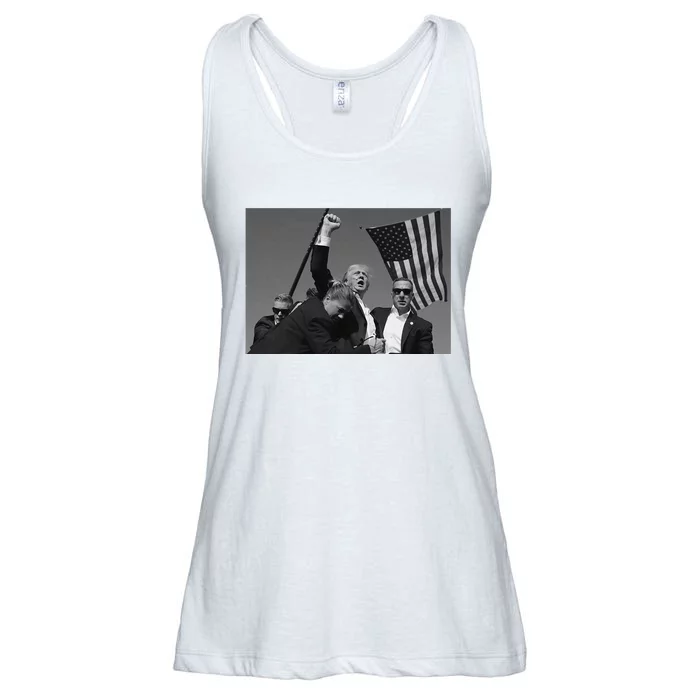 Donald Trump Fist Pump Ladies Essential Flowy Tank