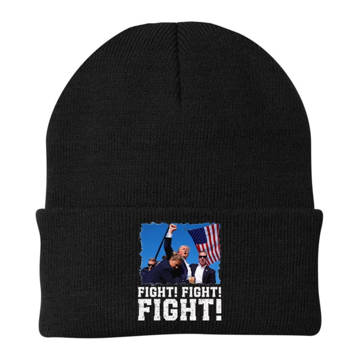 Donald Trump Fight Fighting Fighters Supporters Americans Knit Cap Winter Beanie