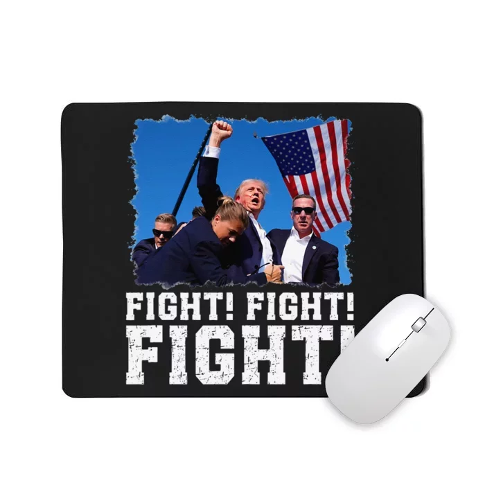 Donald Trump Fight Fighting Fighters Supporters Americans Mousepad