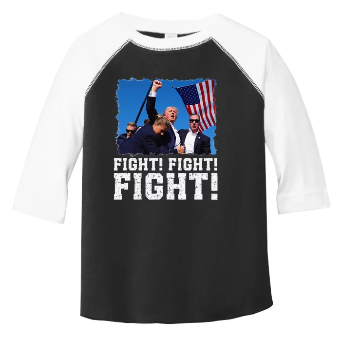 Donald Trump Fight Fighting Fighters Supporters Americans Toddler Fine Jersey T-Shirt