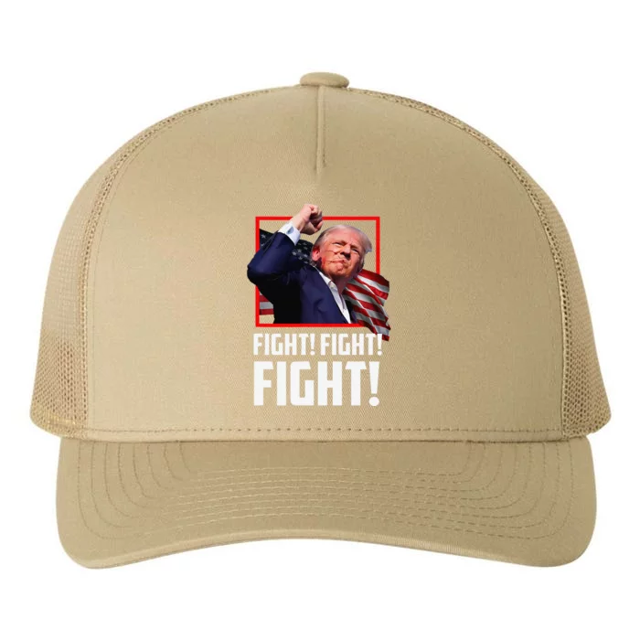 Donald Trump Fight Fighting Stronger Supporters Americans Yupoong Adult 5-Panel Trucker Hat