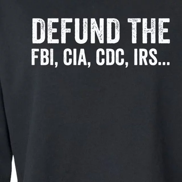 Defund The FBI For Men Women Cropped Pullover Crew