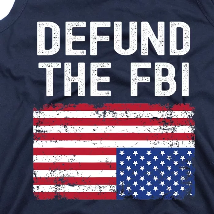 Defund The FBI American Flag Tank Top