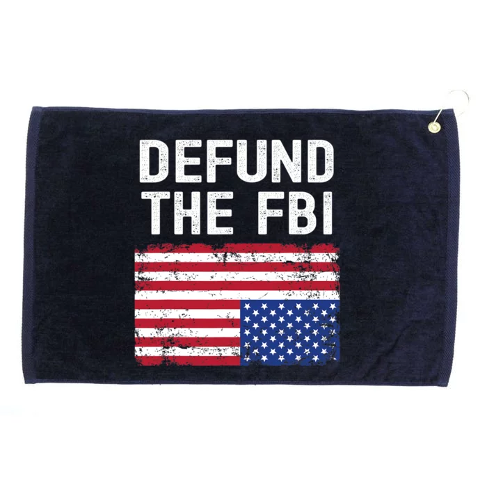 Defund The FBI American Flag Grommeted Golf Towel