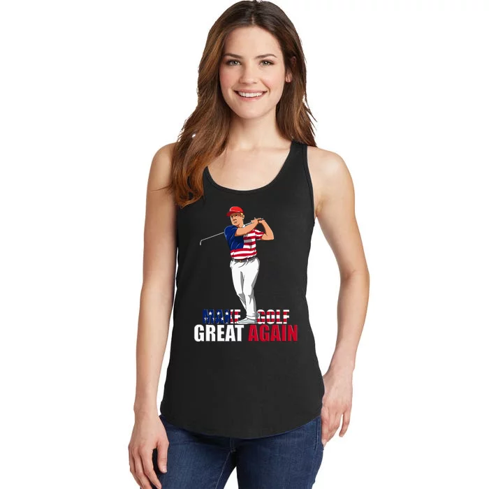 Donald Trump Funny Golf Gift Ladies Essential Tank