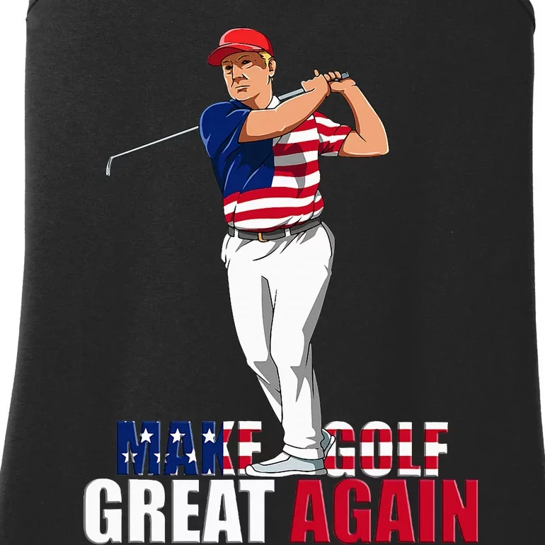 Donald Trump Funny Golf Gift Ladies Essential Tank