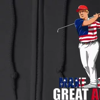 Donald Trump Funny Golf Gift Full Zip Hoodie