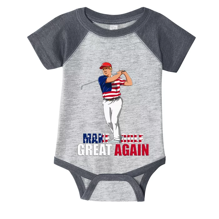 Donald Trump Funny Golf Gift Infant Baby Jersey Bodysuit