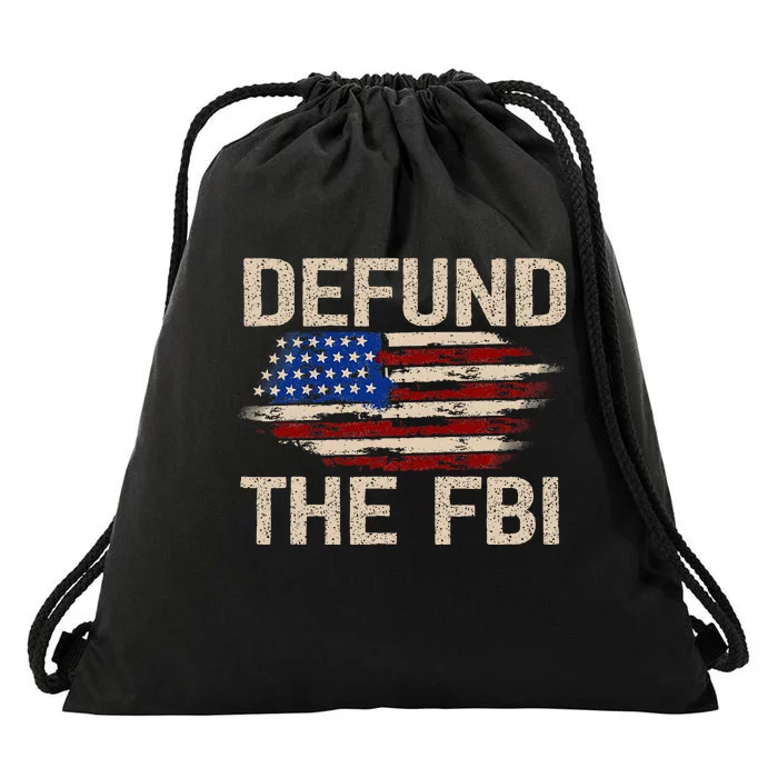 Defund The Fbi Antigovernment Political Drawstring Bag