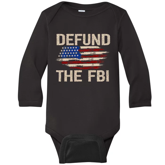 Defund The Fbi Antigovernment Political Baby Long Sleeve Bodysuit