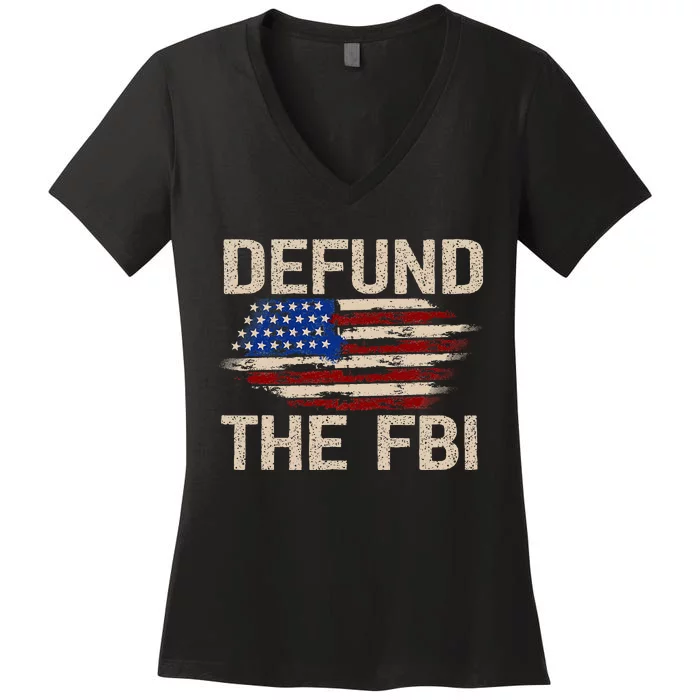 Defund The Fbi Antigovernment Political Women's V-Neck T-Shirt