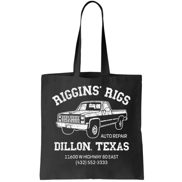 Dillon Texas Football Fan Auto Repair Riggins Rigs Tote Bag