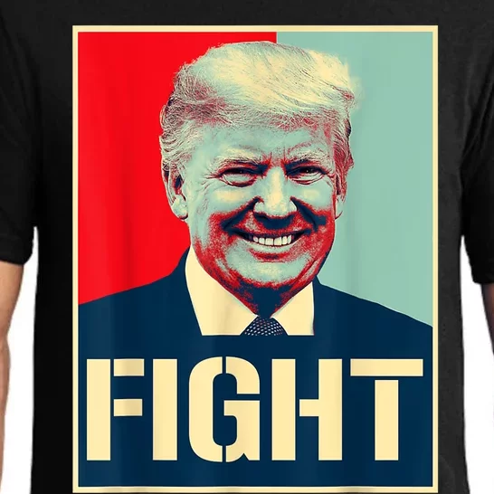 Donald Trump Fight! Never Stop Fighting To Save America 2024 Pajama Set