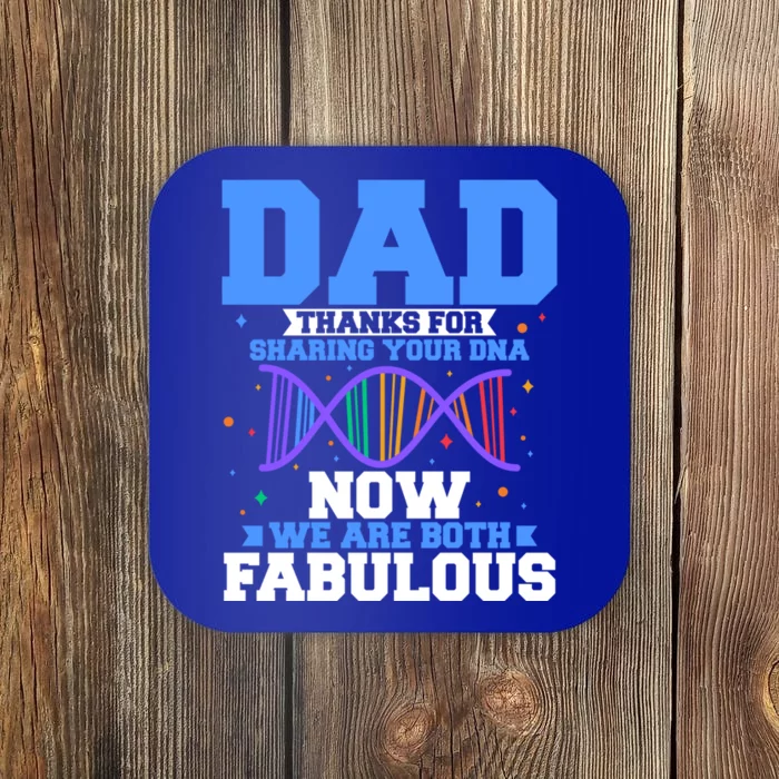 Dad Thanks For Sharing Your Dna Fathers Day Fatherhood Funny Gift Coaster