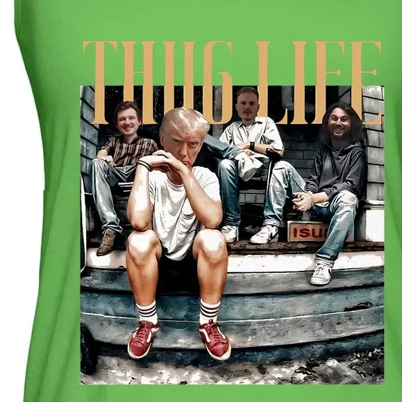 Donald Trump Friends Thug Life Ladies Essential Flowy Tank